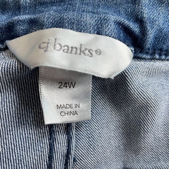 Women's Plus Size CJ Banks Barely Boot cut Jeans - Picture 4 of 6